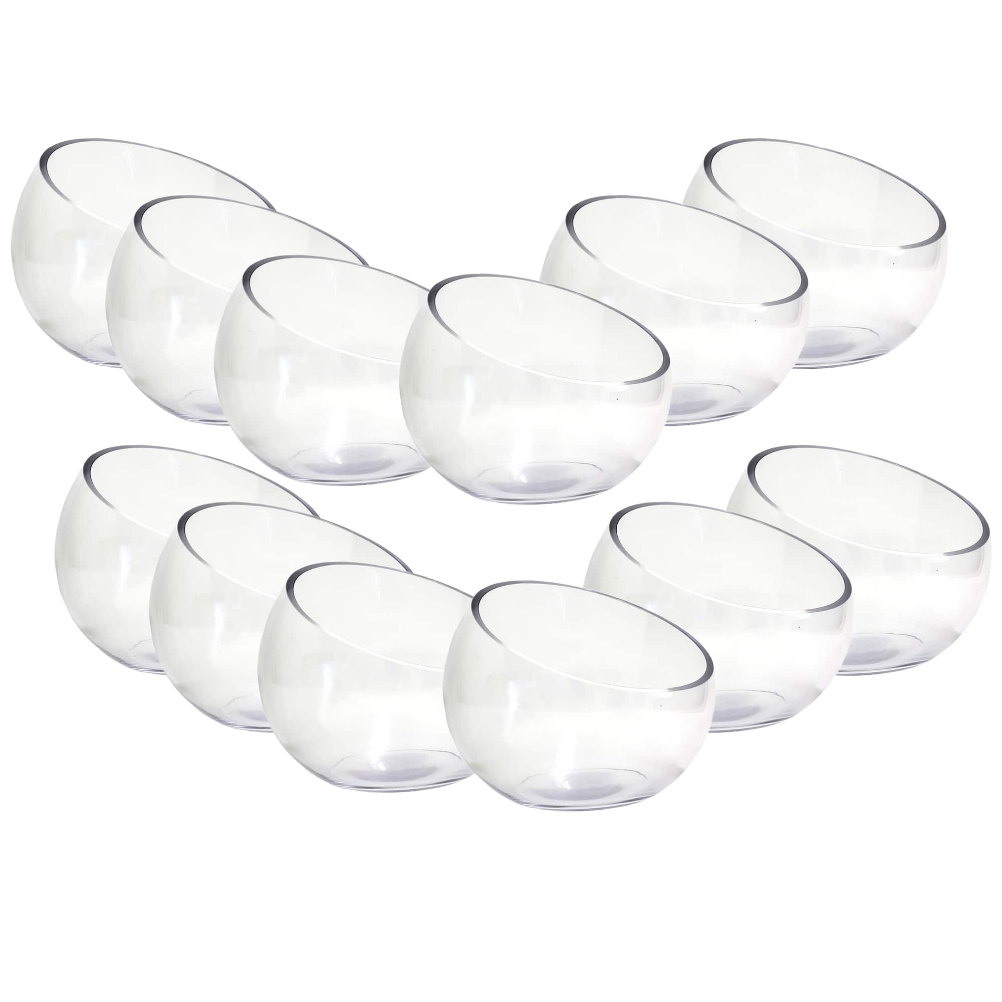 12 Pack: 6.5" Open Face Glass Vase by Ashland®